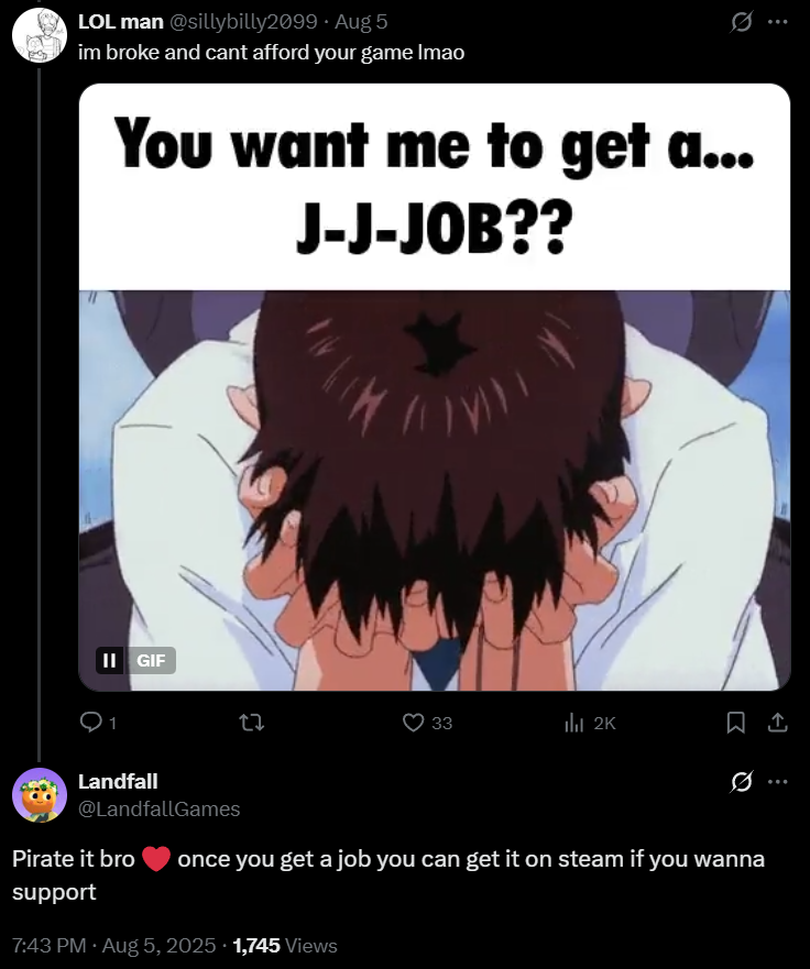 Archive Link @sillybilly2099 and Landfall (@LandfallGames) via X