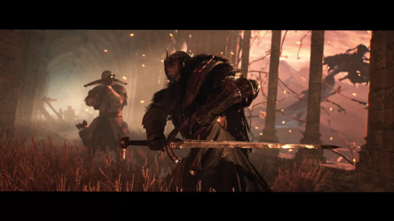 The Bearer (James Alexander) draws his blade in Lords of the Fallen (2023), CI Games