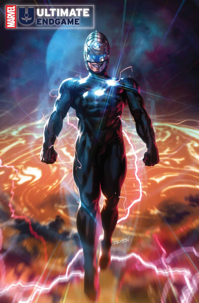 The Maker returns on Derrick Chew's foil variant cover to Ultimate Endgame Vol. 1 #1 (2025), Marvel Comics