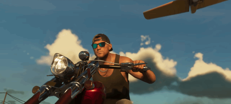 Jason (TBA) rides off into the sunset in Grand Theft Auto VI (2026), Rockstar Games