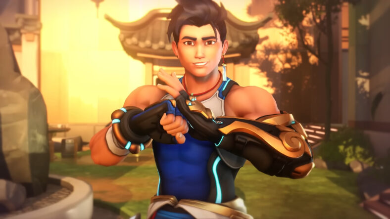 Wuyang (Howard Wang) welcomes the team to Wuxing University in Overwatch 2 (2022), Blizzard Entertainment